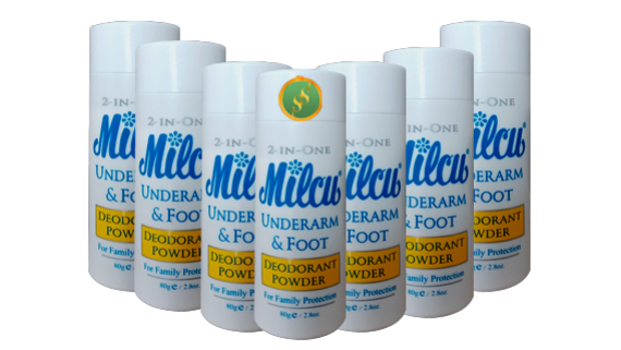 Milcu Underarm &amp; Foot deodorant powder 80g